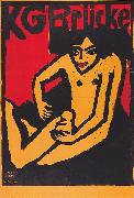 Ernst Ludwig Kirchner KG Brucke (Ausstellungsplakat der Galerie Arnold in Dresden) Spain oil painting artist